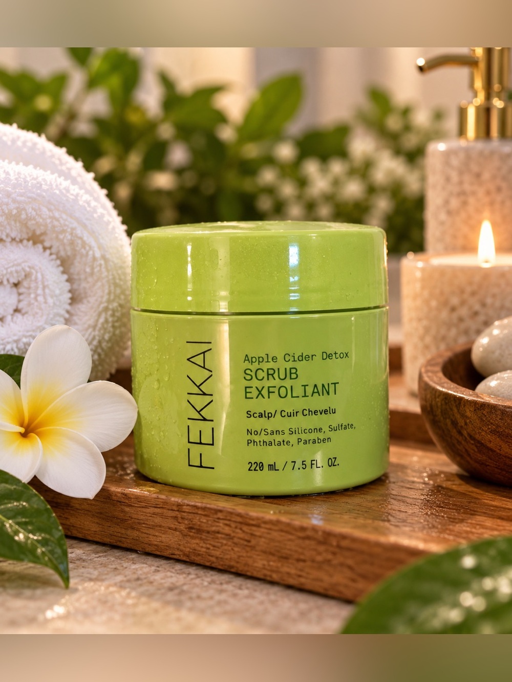 Fekkai Apple Cider Detox Scalp Scrub Exfoliant vegan, color treated safe, gentle